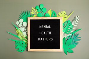 Graphic with text: 'Mental Health Matters.'